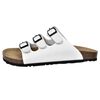vidaXL Women's Bio Cork Sandal with 3 Buckle Straps White Size 41