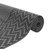 vidaXL Outdoor Rug ARAKIL Black and grey 300 x 300 cm PP