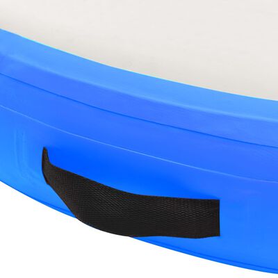 vidaXL Inflatable Gymnastic Mat with Pump 100x100x20 cm PVC Blue