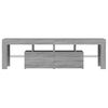 vidaXL TV Cabinet with LED Lights Grey Sonoma 140x36.5x40 cm