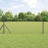 vidaXL Fence Posts Manual 13 pcs Grey Ø32mm 120 cm Galvanised steel
