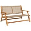 vidaXL Garden Furniture Beige 122 x 78 x 73 cm Solid Acacia Wood