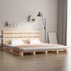vidaXL Bed Frame without Mattress 200x200 cm Solid Wood Pine