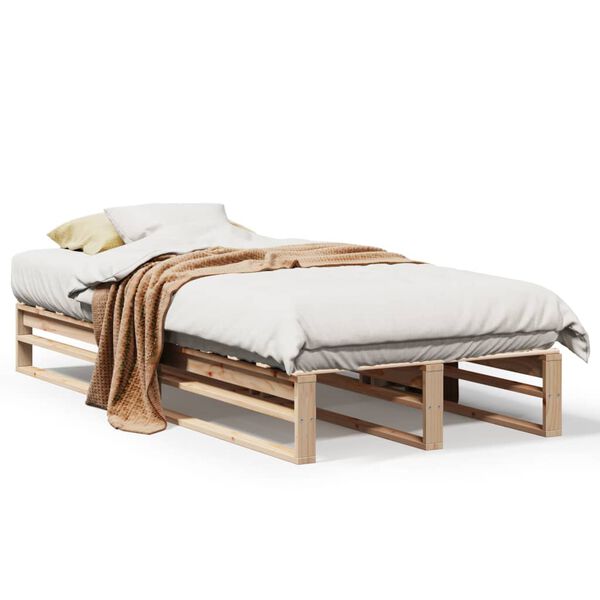 vidaXL Bed Frame without Mattress 90x200 cm Solid Wood Pine