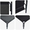 vidaXL Outdoor Furniture with Cushion with Pillow Anthracite Steel