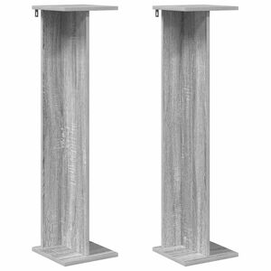 vidaXL Plant Stand Grey Sonoma 25 x 25.5 x 100.5 cm Engineered Wood