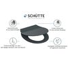 SCH&Uuml;TTE Duroplast Toilet Seat with Soft-Close SLIM ANTHRAZIT Anthracite