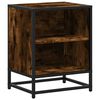 vidaXL Bedside Cabinets 2 pcs Smoked Oak 40x31x50 cm Engineered Wood and Metal