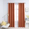 vidaXL Blackout Curtains with Metal Rings 2 pcs Rust 140x225 cm