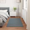 vidaXL Faux Rabbit Fur Rug Olite Anthracite 60 x 110 cm Polyester