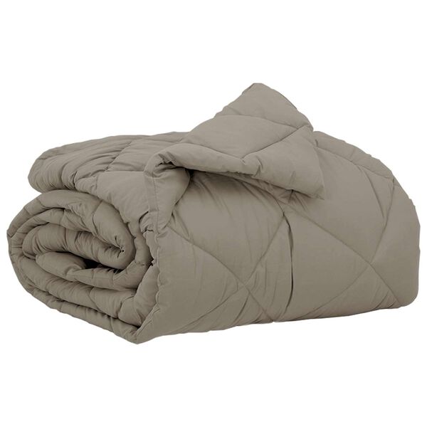 vidaXL Full Year Duvet Light Grey 200 x 135 cm Microfiber