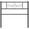 vidaXL Metal Headboard Black 107 cm