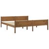 vidaXL Bed Frame without Mattress Honey Brown Solid Wood 180x200 cm Super King (322115+321987)