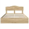 vidaXL Storage Bed with Drawer Sonoma Oak 160 x 200 cm Engineered Wood