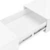 vidaXL Coffee Table High Gloss White 120x60x35 cm