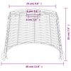 vidaXL Ceiling Lamp Shade Brown &Oslash;30x20 cm Wicker