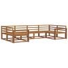 vidaXL Outdoor Sofa Set 6 pcs Natural Solid Acacia Wood