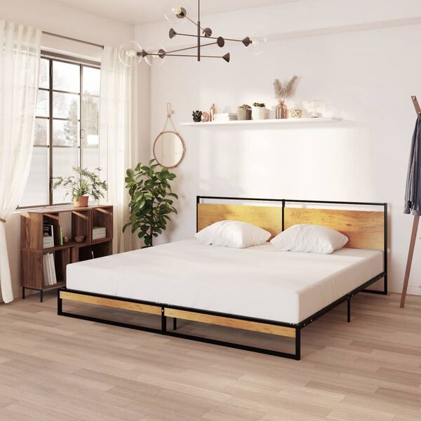 vidaXL Bed Frame without Mattress Metal 200x200 cm