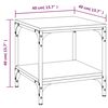 vidaXL Side Tables 2 pcs Grey Sonoma 40x40x40 cm Engineered Wood