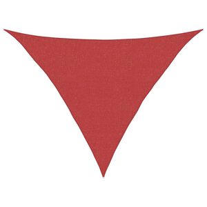 vidaXL Sunshade Sail 160 g/m&sup2; Red 2.5x2.5x3.5 m HDPE