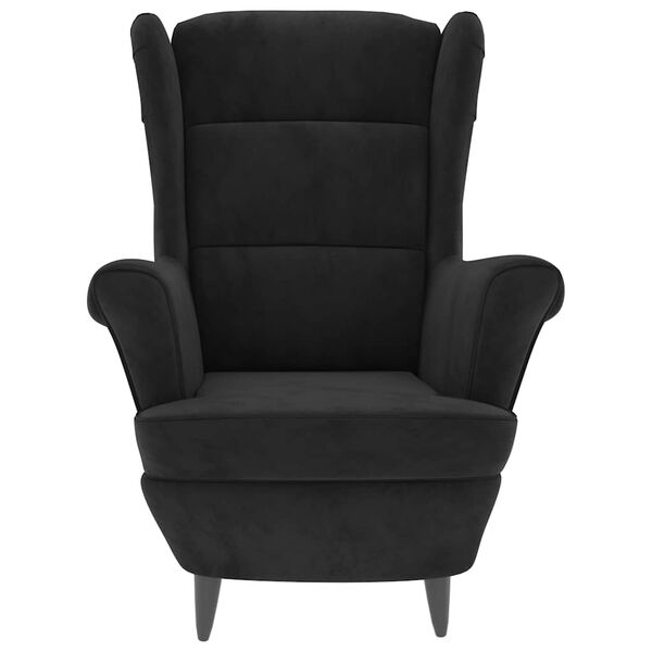 vidaXL Armchair Black Velvet