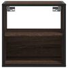 vidaXL Wall-mounted Bedside Cabinet Brown Oak 40x31x39.5 cm