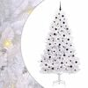 vidaXL Artificial Hinged Christmas Tree White 240 cm PVC and Steel