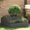 vidaXL Garden Planter Black 80 x 80 x 50 cm Cold-rolled Steel