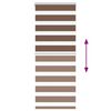 vidaXL Zebra Blind Brown 60x100 cm Fabric Width 55.9 cm Polyester