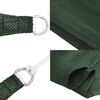 vidaXL Sunshade Sail 160 g/m&sup2; Dark Green 2x4 m HDPE