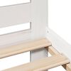 vidaXL Bed Frame without Mattress White 120x190 cm Small Double Solid Wood Pine