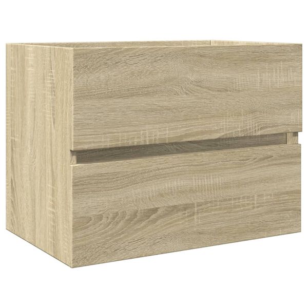 vidaXL 2 Piece Bathroom Furniture Set Ceramic and Engineered Wood