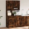 vidaXL Kitchen Cabinet Smoked Oak 95x50x180 cm Engineered Wood