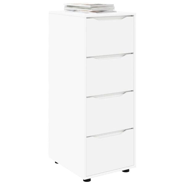 vidaXL Storage Cabinet White 40 x 48 x 105 cm Engineered Wood