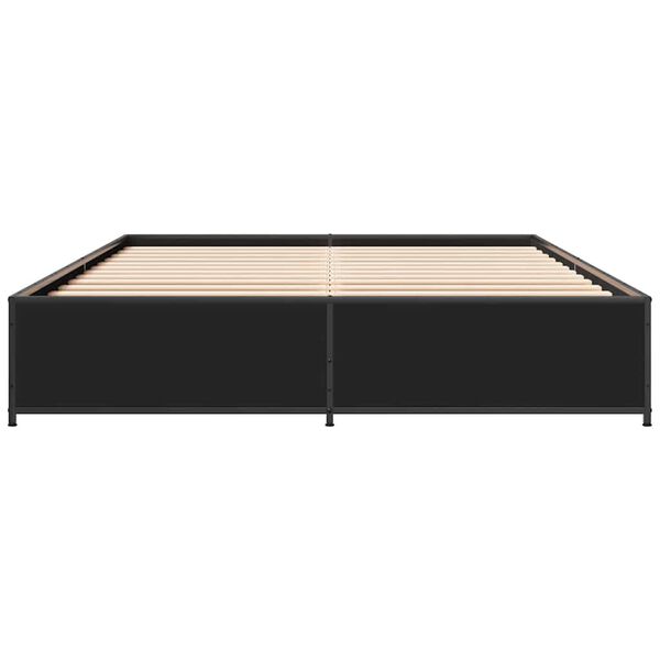 vidaXL Bed Frame without Mattress Black 120x190 cm Small Double