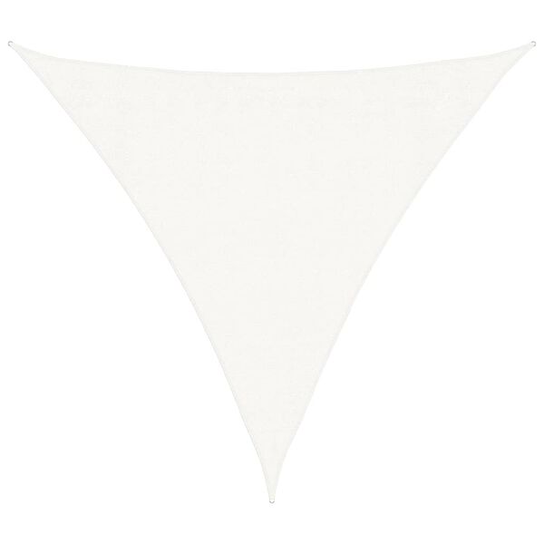 vidaXL Sunshade Sail HDPE Triangular 3.6x3.6x3.6 m White