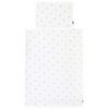 CHILDHOME Child Duvet and Pillow Cover 100x140cm Jersey Hearts and Muslin