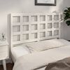 vidaXL Bed Headboard White 125.5x4x100 cm Solid Wood Pine