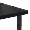 vidaXL Printer Stand Black Oak 41 x 28 x 33.5 cm Engineered Wood