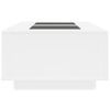 vidaXL Coffee Table with Infinity LED White 116x69x40 cm