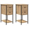 vidaXL Bedside Cabinet 2 pcs Artisan oak 32 x 42 x 70 cm