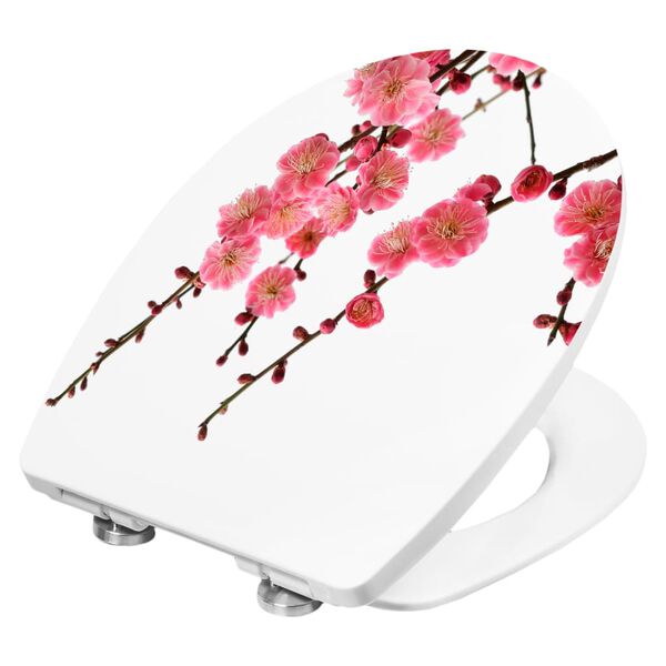CORNAT Toilet Seat with Soft-close CHERRY BLOSSOM Thermoplastic