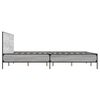 vidaXL Bed Frame without Mattress Grey Sonoma 150x200 cm King Size