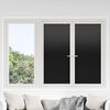 vidaXL Window Films 3 pcs Static Frosted Black PVC