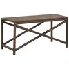 vidaXL Garden Bench 80 cm Poly Rattan Brown