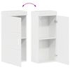 vidaXL Bathroom Furniture Set TULUM High Gloss White Engineered Wood