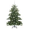 vidaXL Artificial Hinged Christmas Tree with 150 LEDs 150 cm PVC