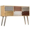 vidaXL Sideboard 120x30x75 cm Solid Mango Wood