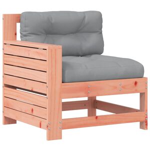vidaXL Garden Armrest Sofa with Cushion Solid Wood Douglas
