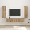 vidaXL TV Cabinet Set Wall-mounted 4 pcs Artisan Oak Engineered Wood